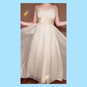 Vintage Ivory Formal Dress